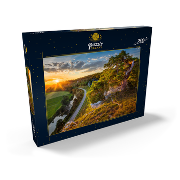 Darstellung des Puzzle Motivs Felsenformation zwölf Apostel im Altmühltal bei Solnhofen 200 Puzzle Schachtel Ansicht2