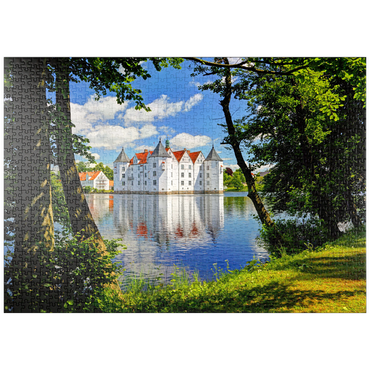 Darstellung des Puzzle Motivs puzzleplate Wasserschloss Glücksburg in Glücksburg 1000 Puzzle