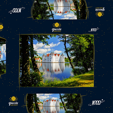 Darstellung des Puzzle Motivs Wasserschloss Glücksburg in Glücksburg 1000 Puzzle Schachtel 3D Modell