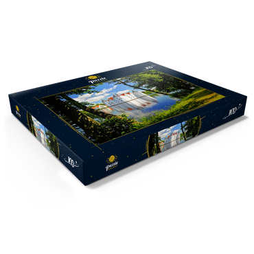 Darstellung des Puzzle Motivs Wasserschloss Glücksburg in Glücksburg 100 Puzzle Schachtel Ansicht1