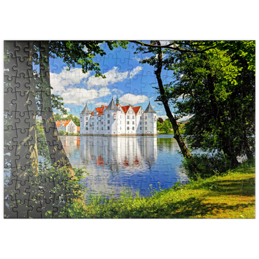 Darstellung des Puzzle Motivs puzzleplate Wasserschloss Glücksburg in Glücksburg 200 Puzzle