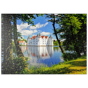 Darstellung des Puzzle Motivs puzzleplate Wasserschloss Glücksburg in Glücksburg 500 Puzzle