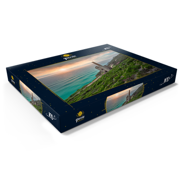 Darstellung des Puzzle Motivs Ehemalige Zinnmine, Wheal Coates Mine bei St Agnes, Nordküste, Cornwall 100 Puzzle Schachtel Ansicht1