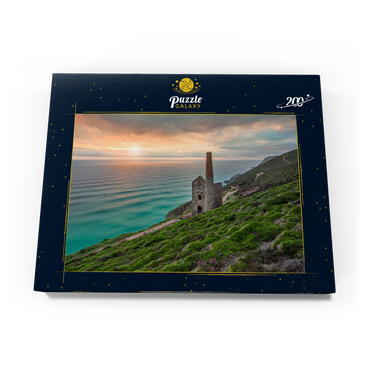 Darstellung des Puzzle Motivs Ehemalige Zinnmine, Wheal Coates Mine bei St Agnes, Nordküste, Cornwall 200 Puzzle Schachtel Ansicht3