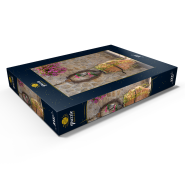 Darstellung des Puzzle Motivs Amphore mit Blumen 1000 Puzzle Schachtel Ansicht1