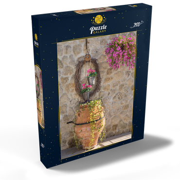 Darstellung des Puzzle Motivs Amphore mit Blumen 200 Puzzle Schachtel Ansicht2