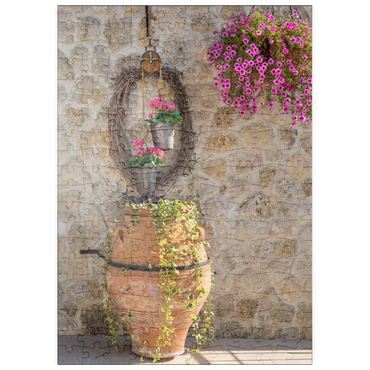 Darstellung des Puzzle Motivs puzzleplate Amphore mit Blumen 200 Puzzle