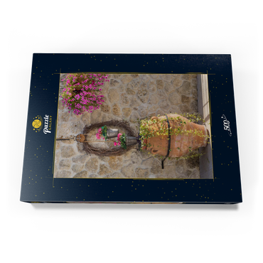 Darstellung des Puzzle Motivs Amphore mit Blumen 500 Puzzle Schachtel Ansicht3