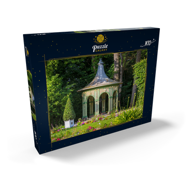 Darstellung des Puzzle Motivs Pavillon in der Parkanlage Altes Schloss Eremitage 100 Puzzle Schachtel Ansicht2