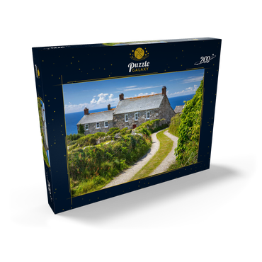 Darstellung des Puzzle Motivs Weg zu einem Farmhaus am Cape Cornwall, Penwith Peninsula, Cornwall 200 Puzzle Schachtel Ansicht2