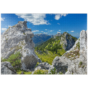 Darstellung des Puzzle Motivs puzzleplate Landschaft am Teufelstättkopf (1758m) 1000 Puzzle