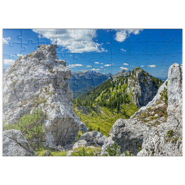 Darstellung des Puzzle Motivs puzzleplate Landschaft am Teufelstättkopf (1758m) 100 Puzzle
