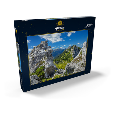 Darstellung des Puzzle Motivs Landschaft am Teufelstättkopf (1758m) 200 Puzzle Schachtel Ansicht2