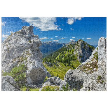 Darstellung des Puzzle Motivs puzzleplate Landschaft am Teufelstättkopf (1758m) 500 Puzzle