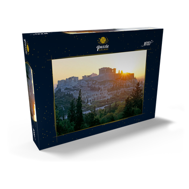 Darstellung des Puzzle Motivs Akropolis in Athen, Griechenland 1000 Puzzle Schachtel Ansicht2