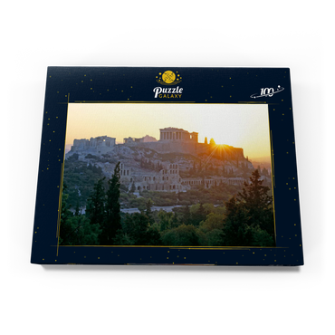 Darstellung des Puzzle Motivs Akropolis in Athen, Griechenland 100 Puzzle Schachtel Ansicht3