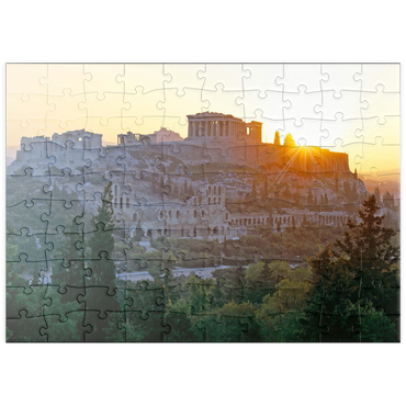 Darstellung des Puzzle Motivs puzzleplate Akropolis in Athen, Griechenland 100 Puzzle