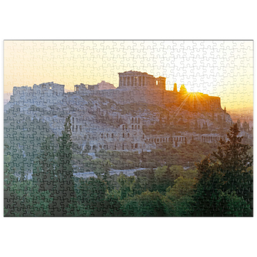 Darstellung des Puzzle Motivs puzzleplate Akropolis in Athen, Griechenland 500 Puzzle