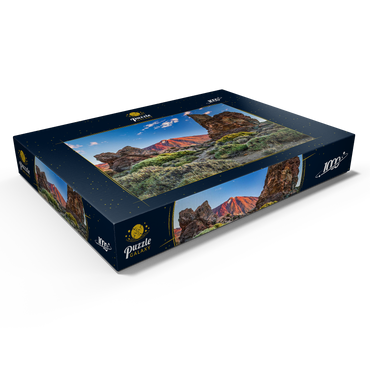 Darstellung des Puzzle Motivs Pico del Teide (3718m) in der Caldera de las Canadas, Teneriffa 1000 Puzzle Schachtel Ansicht1