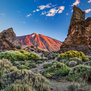 Darstellung des Puzzle Motivs Pico del Teide (3718m) in der Caldera de las Canadas, Teneriffa 100 Puzzle 3D Modell