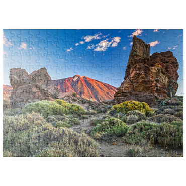 Darstellung des Puzzle Motivs puzzleplate Pico del Teide (3718m) in der Caldera de las Canadas, Teneriffa 200 Puzzle