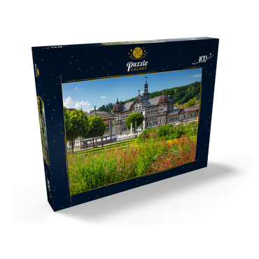Darstellung des Puzzle Motivs Kuranlagen im Soleheilbad Bad Salzungen, Rhön 100 Puzzle Schachtel Ansicht2
