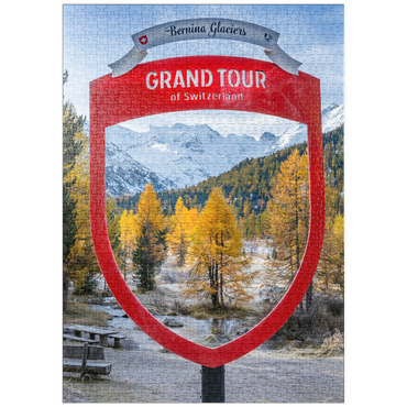 Darstellung des Puzzle Motivs puzzleplate Val Morteratsch mit Blick zu Bernina Gruppe 1000 Puzzle