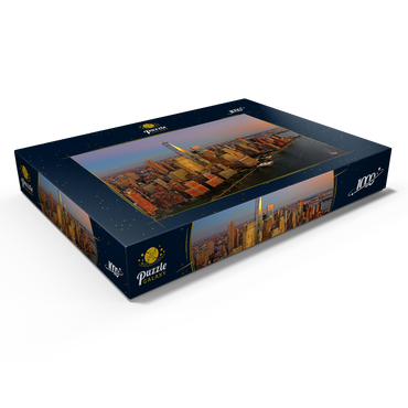 Darstellung des Puzzle Motivs Blick zum One World Trade Center, Manhattan, USA 1000 Puzzle Schachtel Ansicht1