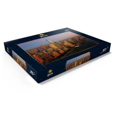 Darstellung des Puzzle Motivs Blick zum One World Trade Center, Manhattan, USA 100 Puzzle Schachtel Ansicht1