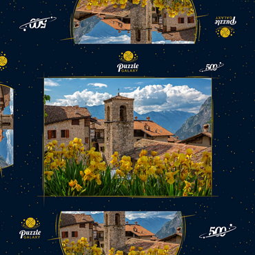 Darstellung des Puzzle Motivs Ville del Monte, Tenno, Gardasee, Provinz Trient, Trentino-Südtirol, Italien 500 Puzzle Schachtel 3D Modell