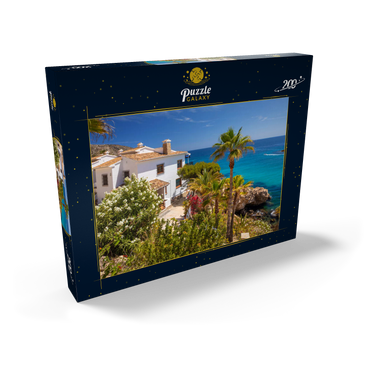 Darstellung des Puzzle Motivs Ferienhaus an der Küste bei Moraira, Costa Blanca, Spanien 200 Puzzle Schachtel Ansicht2