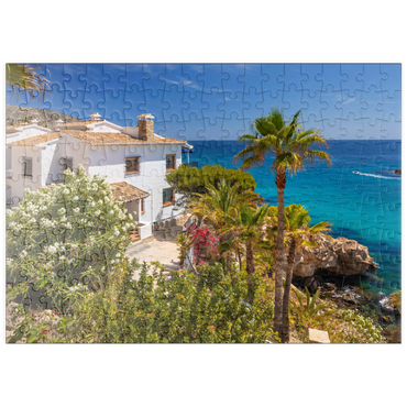 Darstellung des Puzzle Motivs puzzleplate Ferienhaus an der Küste bei Moraira, Costa Blanca, Spanien 200 Puzzle
