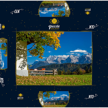 Darstellung des Puzzle Motivs Am Berggasthof Gschwandtnerbauer (1020m) 100 Puzzle Schachtel 3D Modell