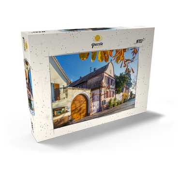 Darstellung des Puzzle Motivs Winzerhäuser in Rhodt unter Rietburg, südliche Weinstraße 1000 Puzzle Schachtel Ansicht2