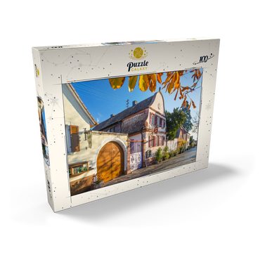Darstellung des Puzzle Motivs Winzerhäuser in Rhodt unter Rietburg, südliche Weinstraße 100 Puzzle Schachtel Ansicht2