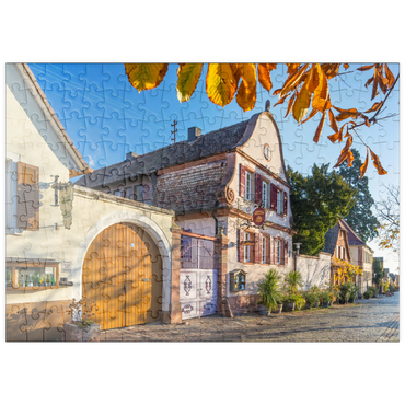 Darstellung des Puzzle Motivs puzzleplate Winzerhäuser in Rhodt unter Rietburg, südliche Weinstraße 200 Puzzle