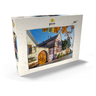 Darstellung des Puzzle Motivs Winzerhäuser in Rhodt unter Rietburg, südliche Weinstraße 500 Puzzle Schachtel Ansicht2