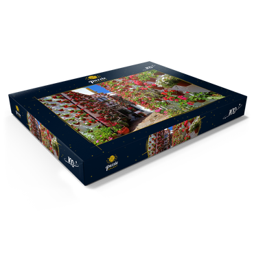 Darstellung des Puzzle Motivs Festival der Patios in der Altstadt von Cordoba, Andalusien, Spanien 100 Puzzle Schachtel Ansicht1