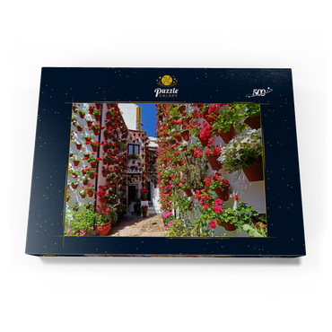 Darstellung des Puzzle Motivs Festival der Patios in der Altstadt von Cordoba, Andalusien, Spanien 500 Puzzle Schachtel Ansicht3