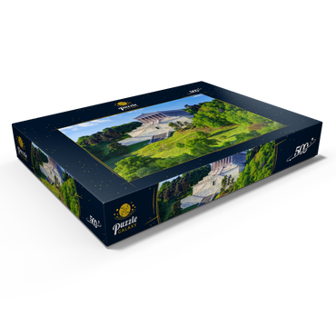 Darstellung des Puzzle Motivs Walhalla an der Donau bei Donaustauf, Oberpfalz, Bayern, Deutschland 500 Puzzle Schachtel Ansicht1