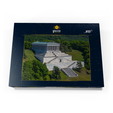 Darstellung des Puzzle Motivs Blick zur Walhalla an der Donau bei Donaustauf, Oberpfalz, Bayern, Deutschland 1000 Puzzle Schachtel Ansicht3