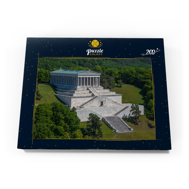 Darstellung des Puzzle Motivs Blick zur Walhalla an der Donau bei Donaustauf, Oberpfalz, Bayern, Deutschland 200 Puzzle Schachtel Ansicht3