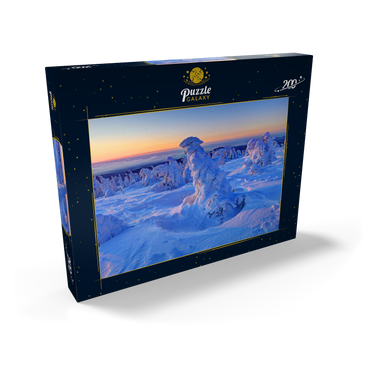 Darstellung des Puzzle Motivs Winter am Gipfel des Brocken (1142m), Harz, Sachsen-Anhalt, Deutschland 200 Puzzle Schachtel Ansicht2