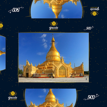 Darstellung des Puzzle Motivs Maha Wizaya Pagode in Yangon, Myanmar (Burma) 500 Puzzle Schachtel 3D Modell