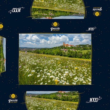 Darstellung des Puzzle Motivs Schönenbergkirche, Wallfahrtskirche Schönenberg bei Ellwangen, Ostalbkreis, Schwäbische Alb 1000 Puzzle Schachtel 3D Modell