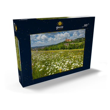 Darstellung des Puzzle Motivs Schönenbergkirche, Wallfahrtskirche Schönenberg bei Ellwangen, Ostalbkreis, Schwäbische Alb 500 Puzzle Schachtel Ansicht2