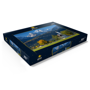 Darstellung des Puzzle Motivs Barocke Wallfahrtskirche St. Coloman bei Schwangau nähe Füssen im Ostallgäu 200 Puzzle Schachtel Ansicht1