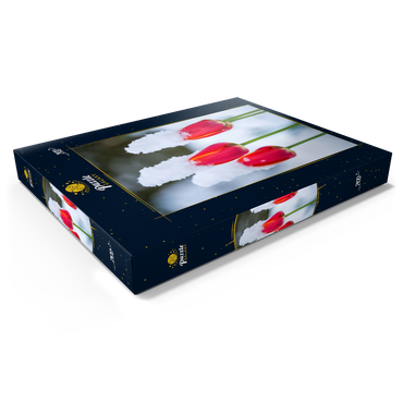 Darstellung des Puzzle Motivs Tulpen im Schnee 200 Puzzle Schachtel Ansicht1