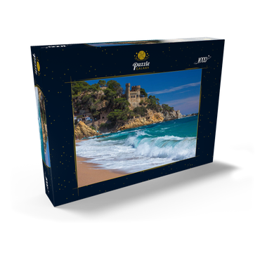 Darstellung des Puzzle Motivs Küste von Lloret de Mar, Costa Brava, Katalonien, Spanien 1000 Puzzle Schachtel Ansicht2