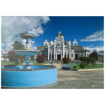 Darstellung des Puzzle Motivs puzzleplate Basilika de Nuestra Senora de los Angeles in Cartago, Costa Rica 1000 Puzzle